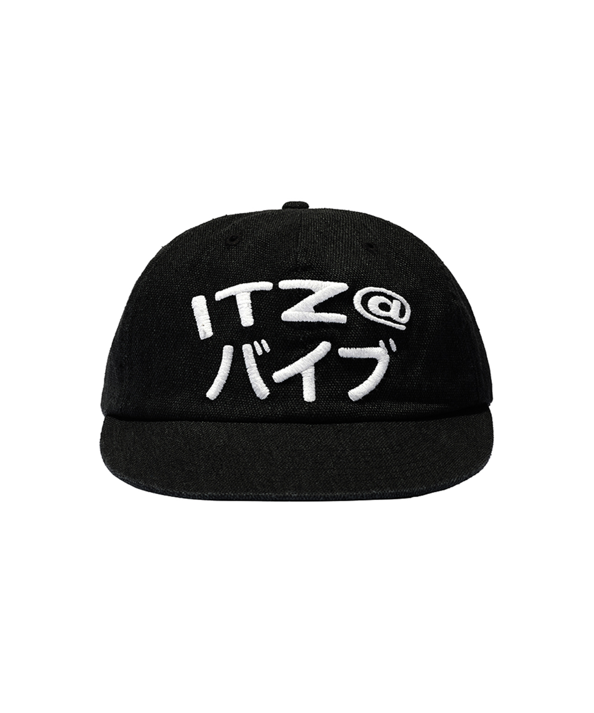 잇자바이브(ITZAVIBE) MIX LOGO CAP - BLACK