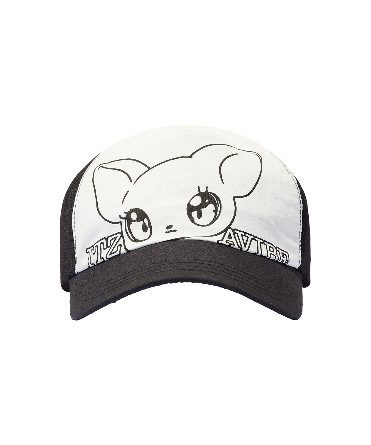 【ITZAVIBE】25ss CAT MONSTER TRUCKER CAP MUSINSA | ITZAVIBE CAT MONSTER TRUCKER CAP - BLACK