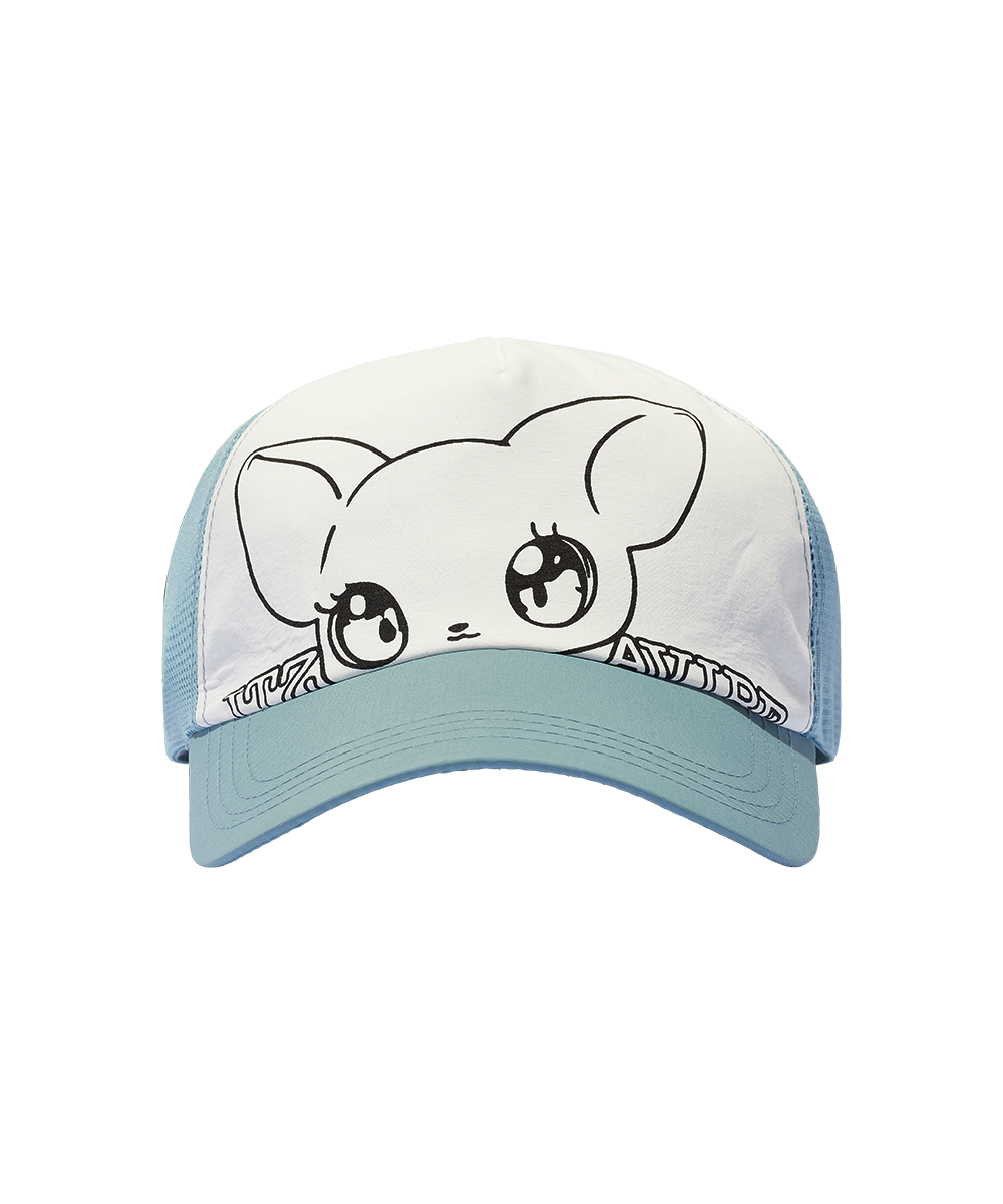 ◆ITZAVIBE◆ MIX LOGO TRUCKER CAP SKYBLUE IBBUCA41SK MUSINSA | ITZAVIBE MIX LOGO TRUCKER CAP - SKYBLUE