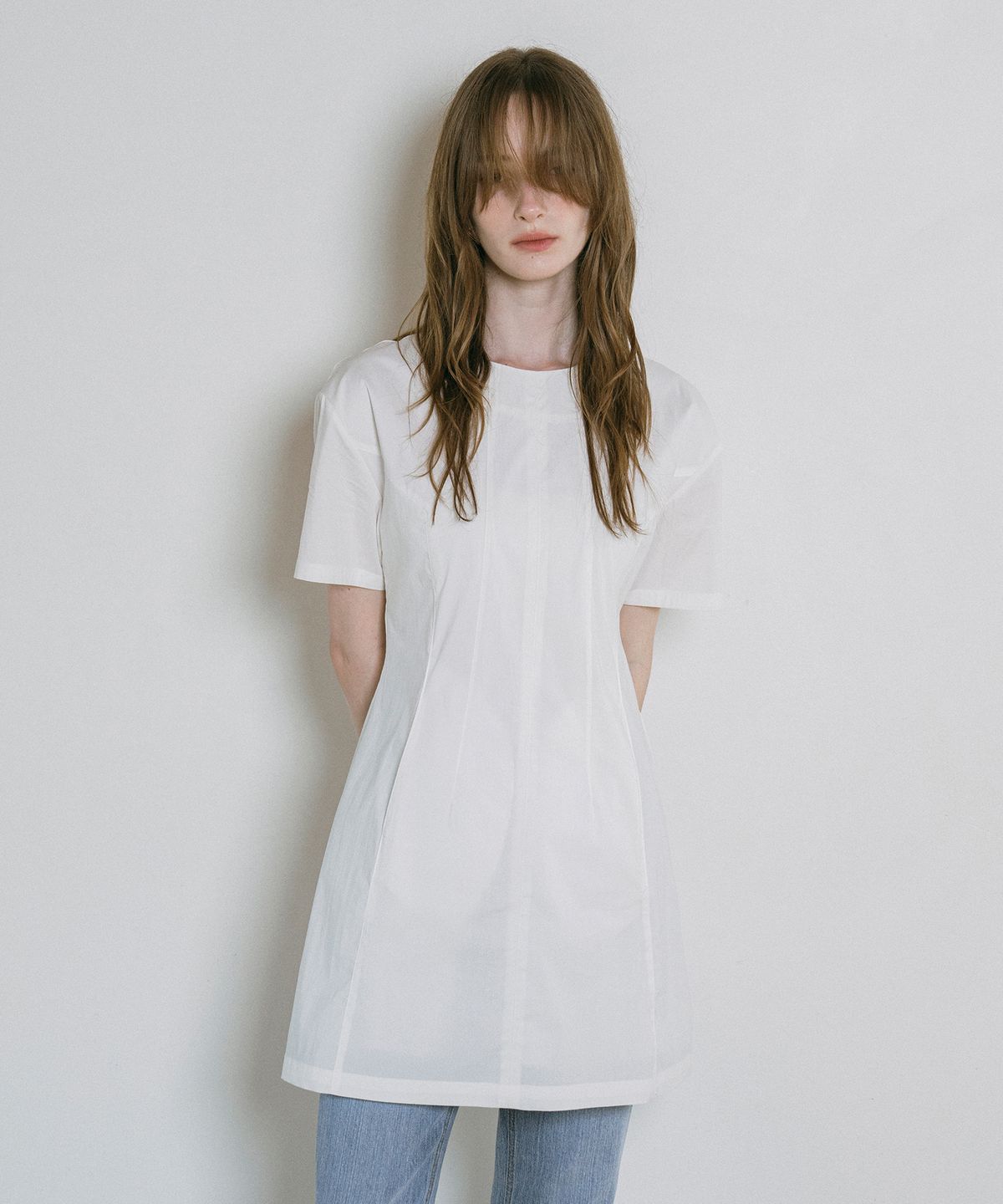 반원 아틀리에(VANONE ATELIER) A3537 서머 미니 드레스_White