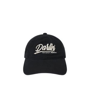 B3010 Darling 자수 볼캡_Black