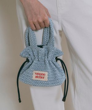 B3014 링클 미니 쿠키 백_Light blue