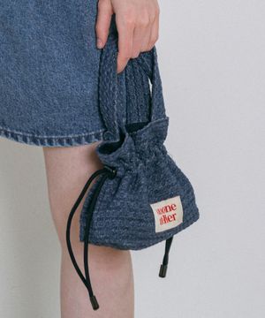 B3014 링클 미니 쿠키 백_Medium blue