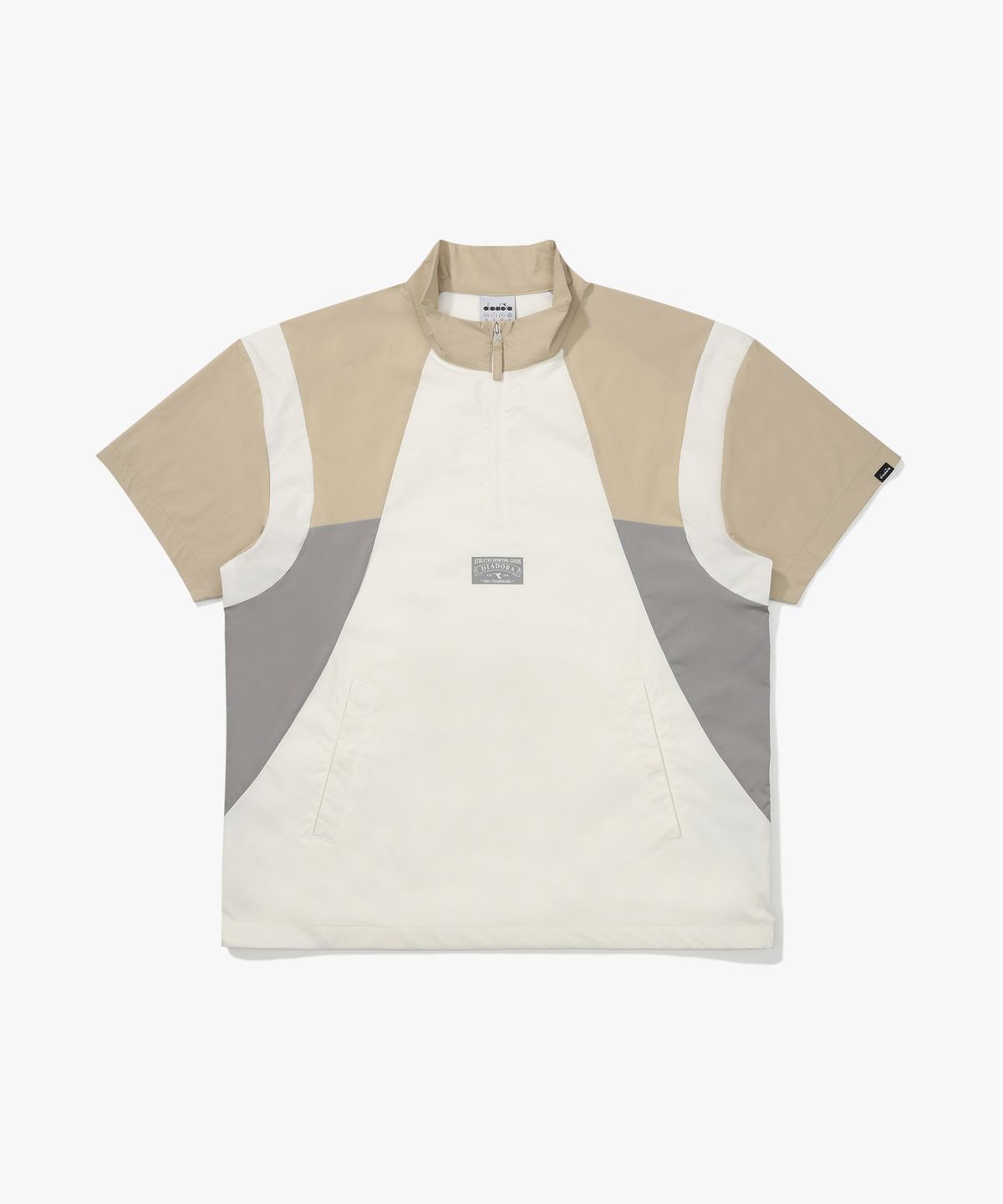 디아도라(diadora) 아쿠아듄 스트레치 우븐 반팔 아노락 BEIGE