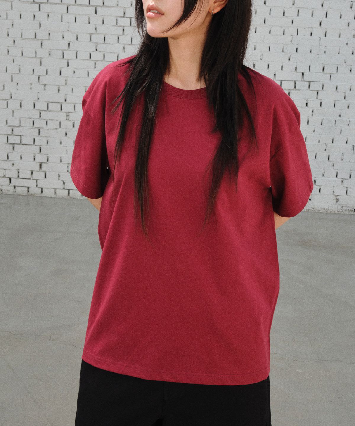 다이브인(DIVEIN) UNIFORM T-SHIRTS (BURGUNDY)