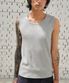 UNIFORM SLEEVELESS LIGHT (MELANGE GRAY)
