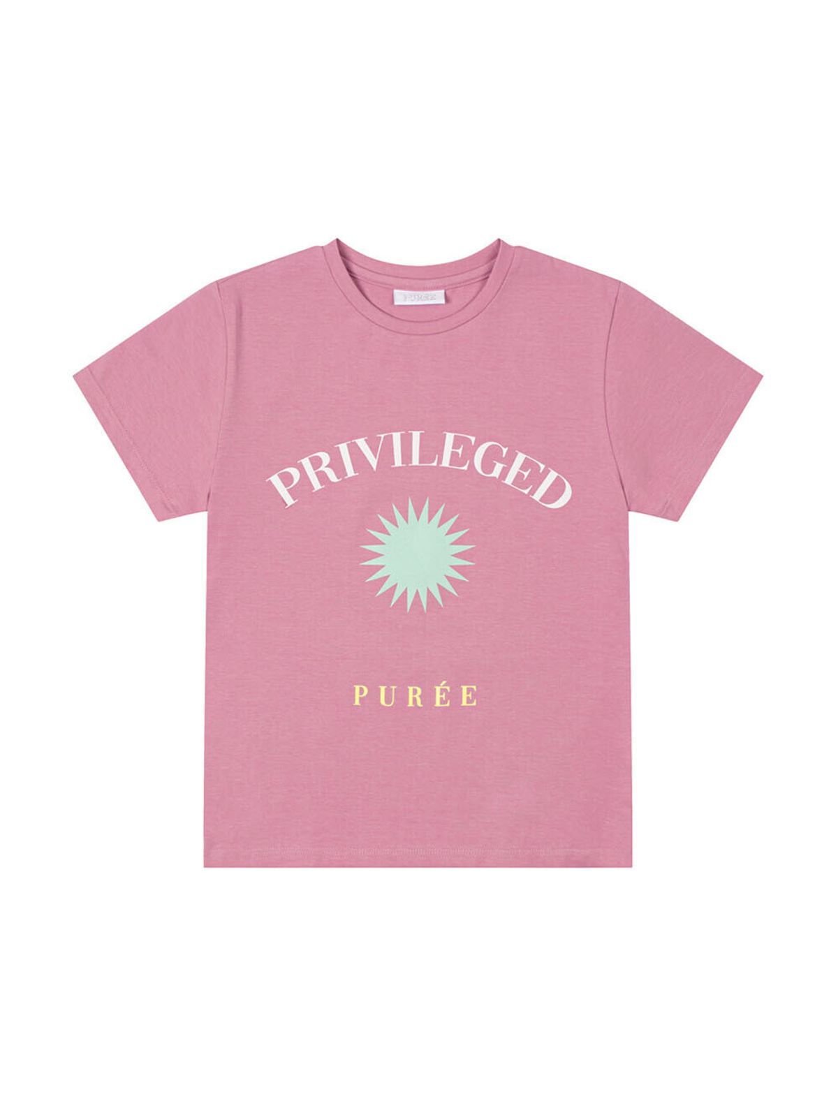 퓨레(PUREE) Beverly tee Dirty pink