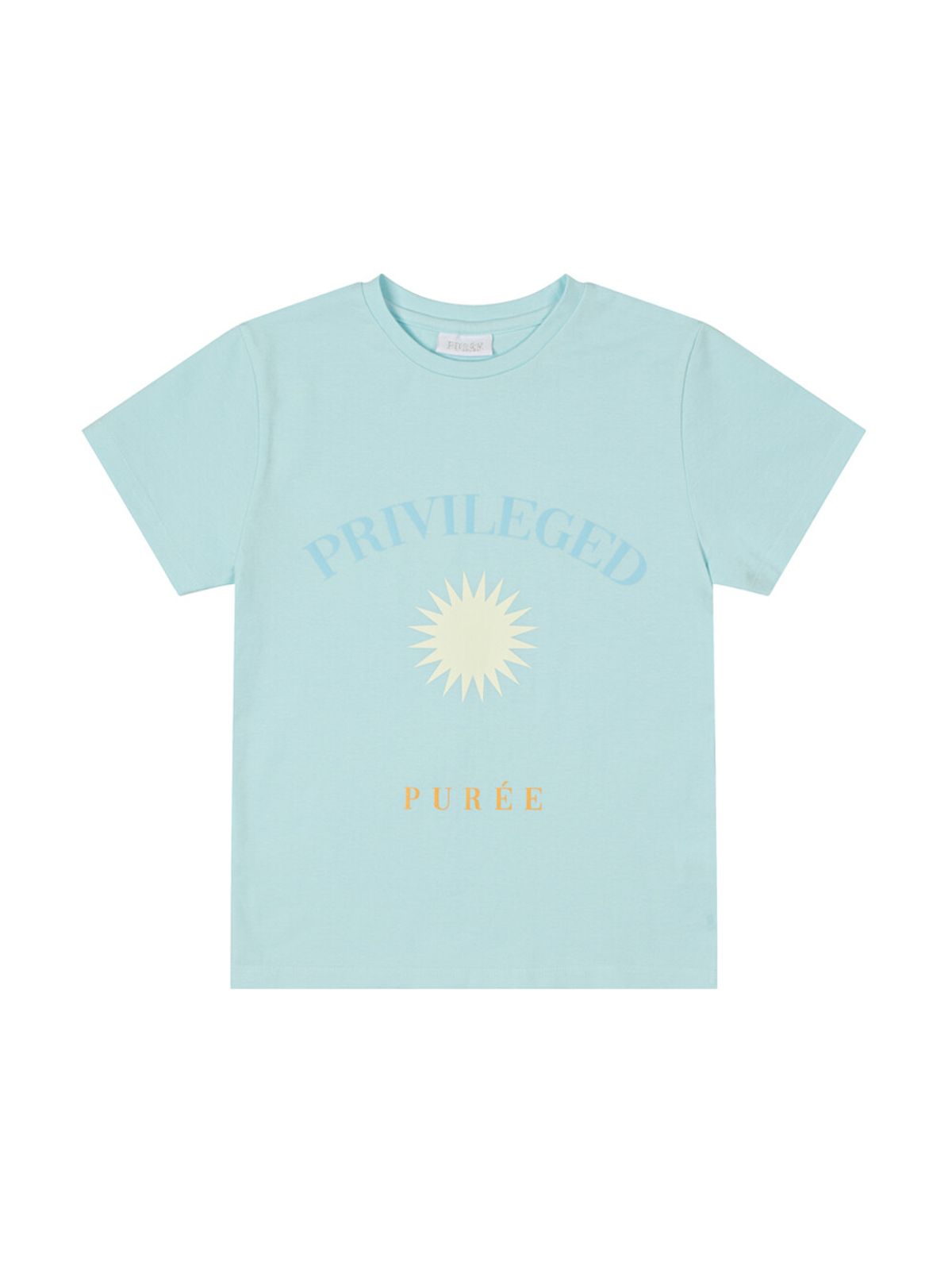 퓨레(PUREE) Beverly tee Icy blue