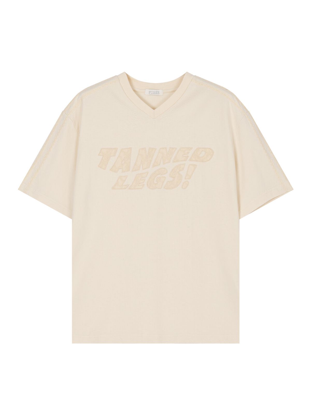 퓨레(PUREE) Tanned legs tee Ivory