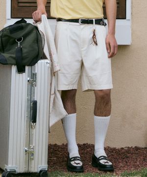 가드너 테일러드 치노 쇼츠 아이보리_FR2WP55U