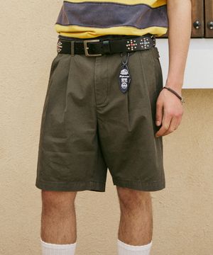 가드너 테일러드 치노 쇼츠 올리브_FR2WP57U