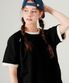 컬러블록 반팔티셔츠 블랙 MJST7788