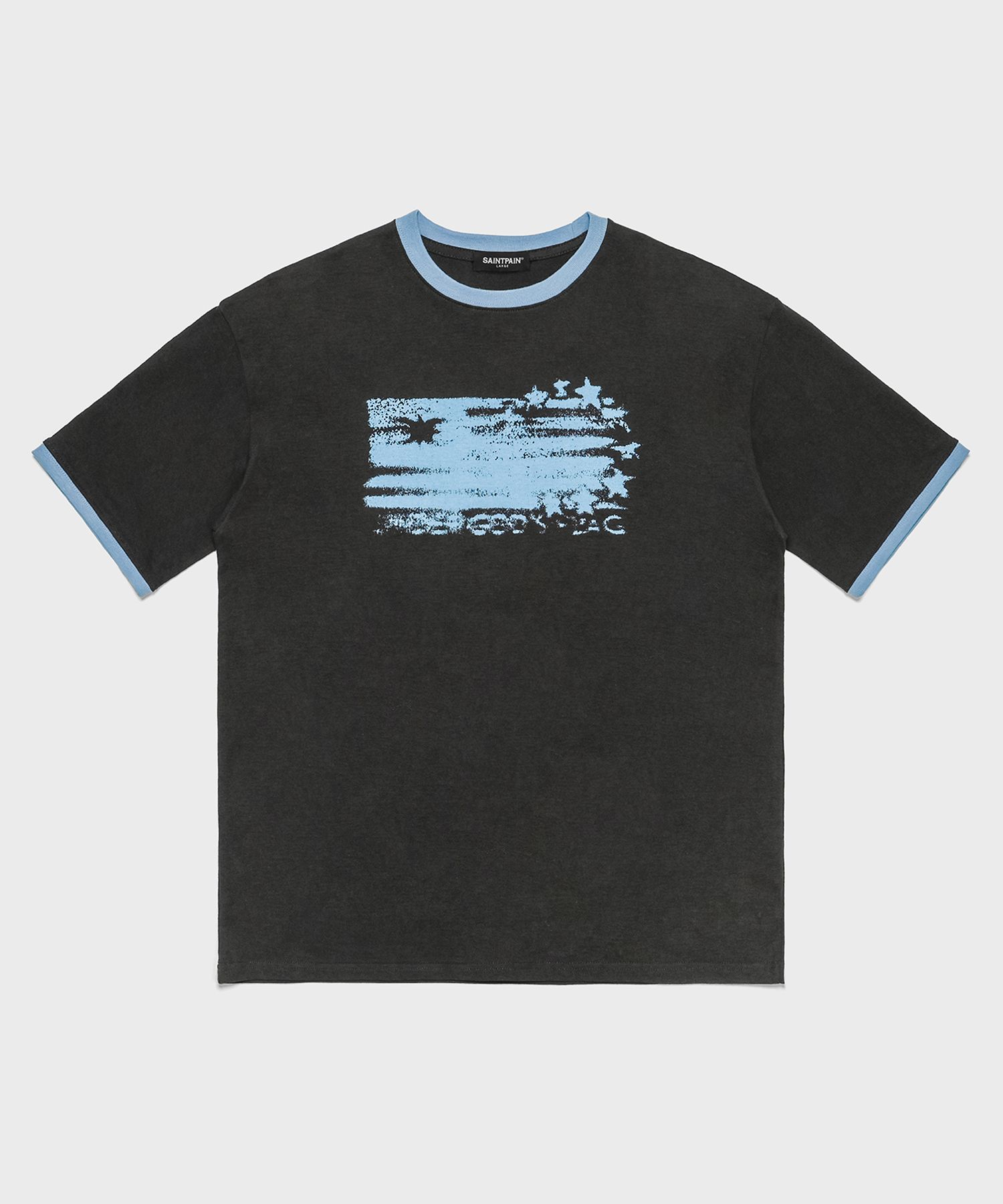 日本未入荷SAINTPAINのSP Flag Ringer Short Sleeve T-shirt 日本未入荷SAINTPAINのSP Flag Ringer Short Sleeve T-shirt