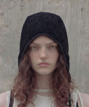 레이스 여름 항공모 AVIATOR HAT / DOUBLE LACE / BLACK