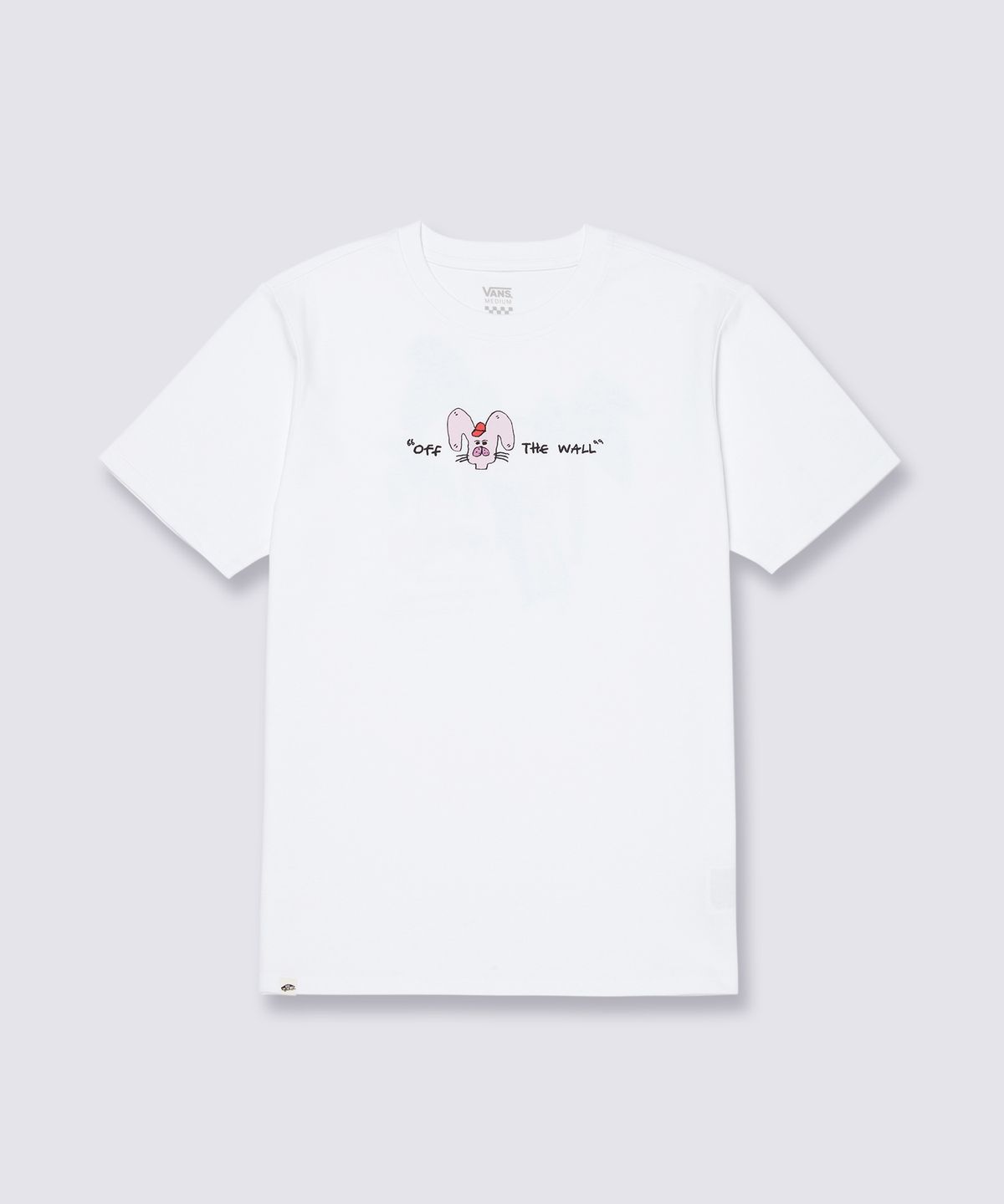 반스(VANS) 래빗 반소매티 - 화이트 / VN000QF6WHT1