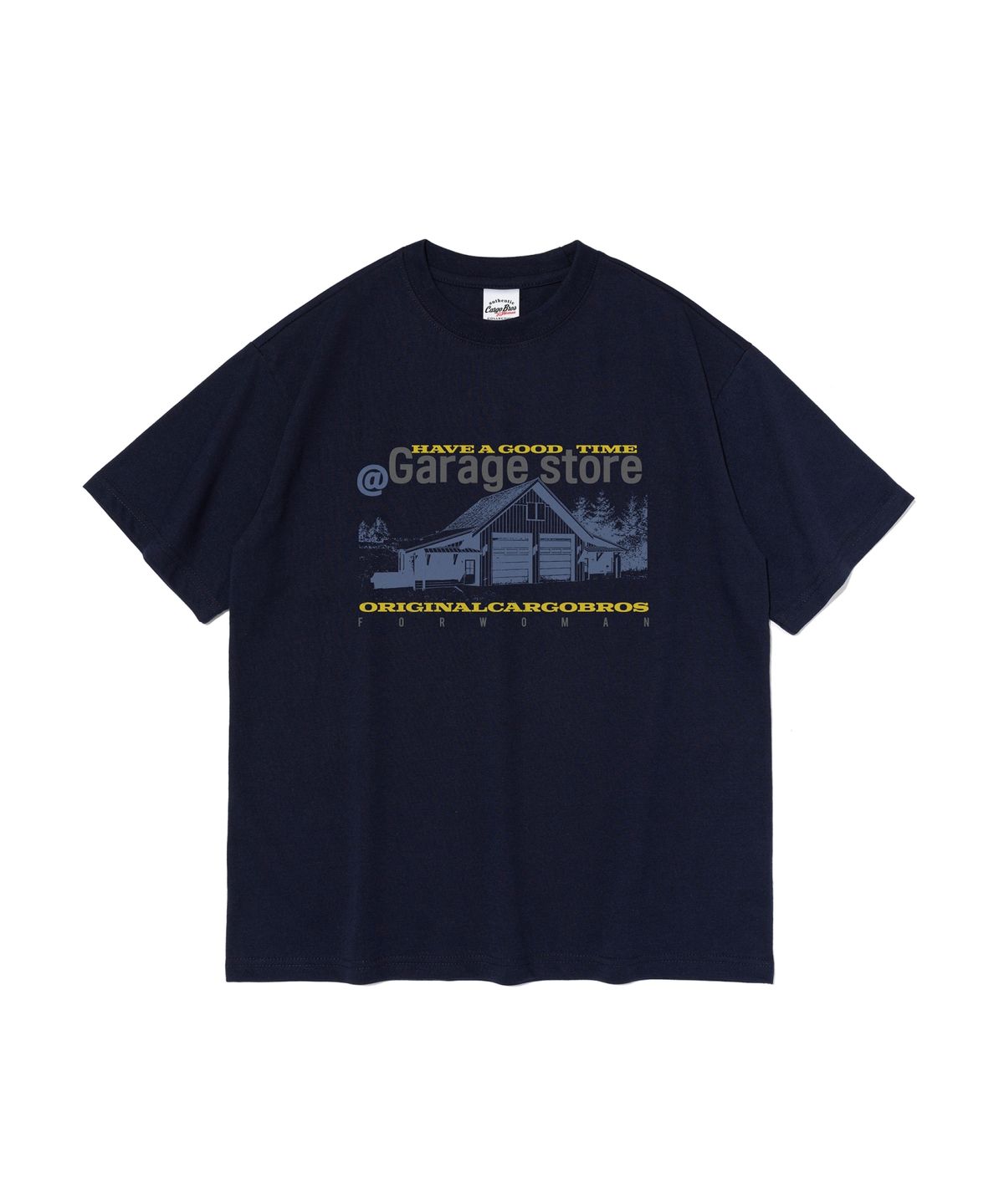 카고브로스 포 우먼(CARGOBROS FOR WOMAN) 아메리칸 스토어 반팔 티셔츠 (네이비)