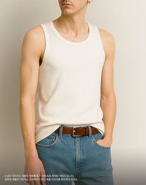 슬림 코튼 슬리브리스 [화이트]