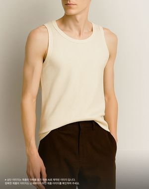 슬림 코튼 슬리브리스 [아이보리]