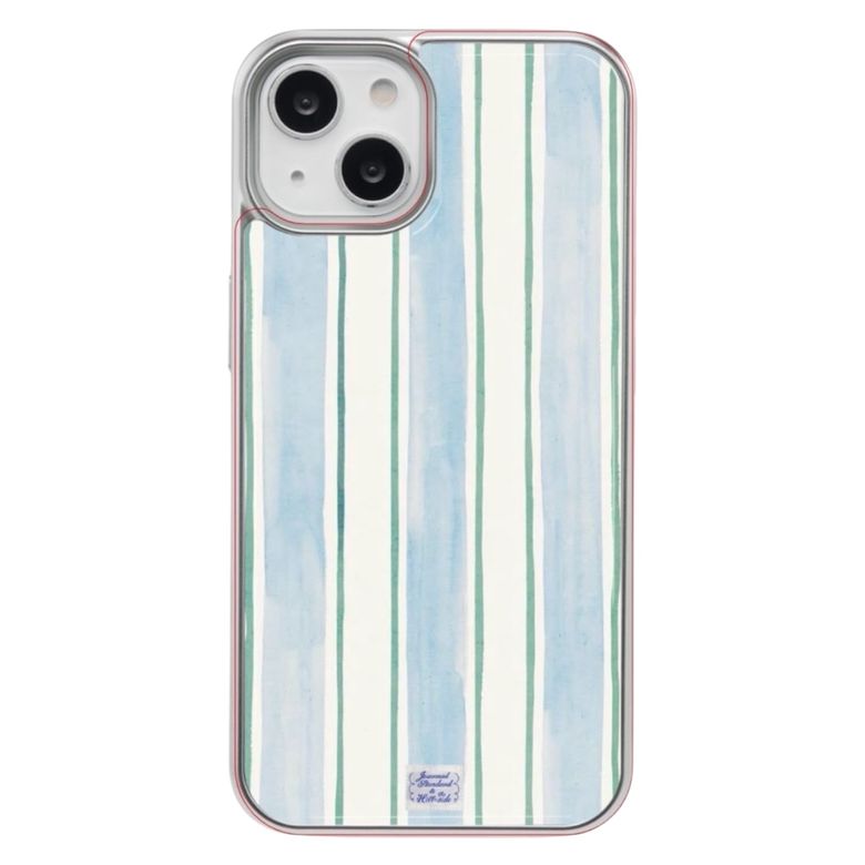 (epoxy) +맥세이프 spring green blue stripe silver 에폭시 아이폰 갤럭시 케이스