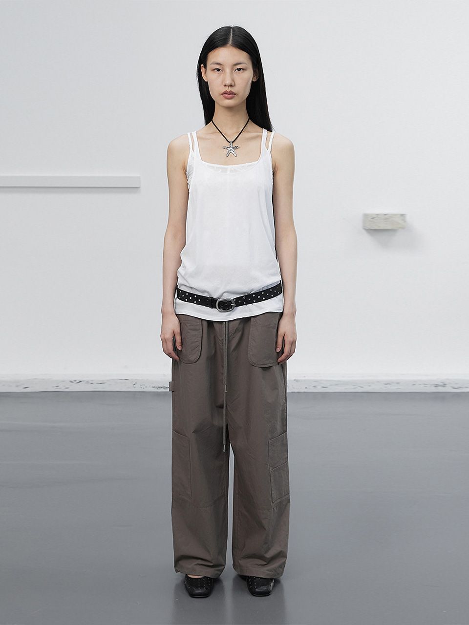 ★CERRIC★POCKET WIDE CARGO PANTS★1839★Brown★韓国★大人気 ☆CERRIC☆POCKET WIDE CARGO PANTS☆1839☆Brown☆韓国☆大人気