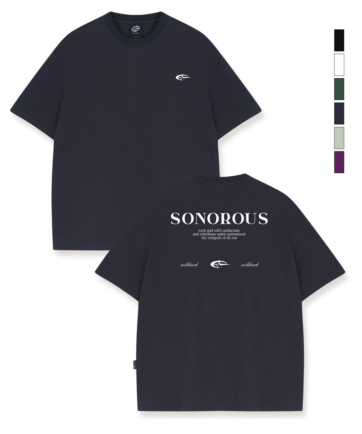 와일드락(WILDROCK) SONOROUS High tension Overfit half T-shirts