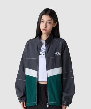 크리스피 타슬란 긴팔 바람막이 자켓 차콜(UQ221CJK57)