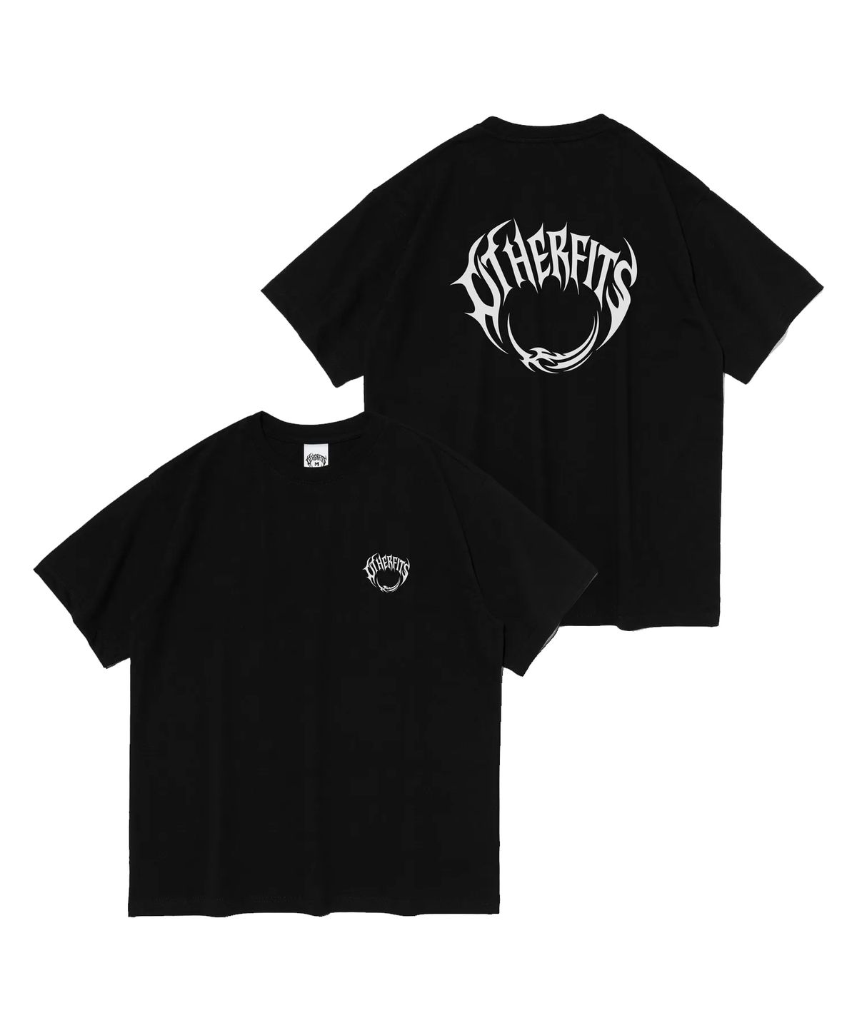 아더피츠(OTHERFITS) 서클 로고 반팔티셔츠 (블랙)