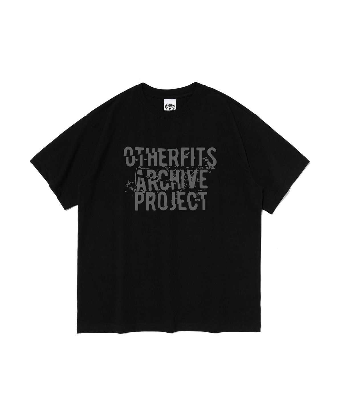 아더피츠(OTHERFITS) 아카이브 레터링 반팔티셔츠 (블랙)