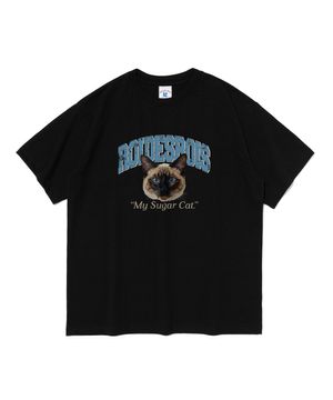 슈가캣 반팔 티셔츠 (블랙)