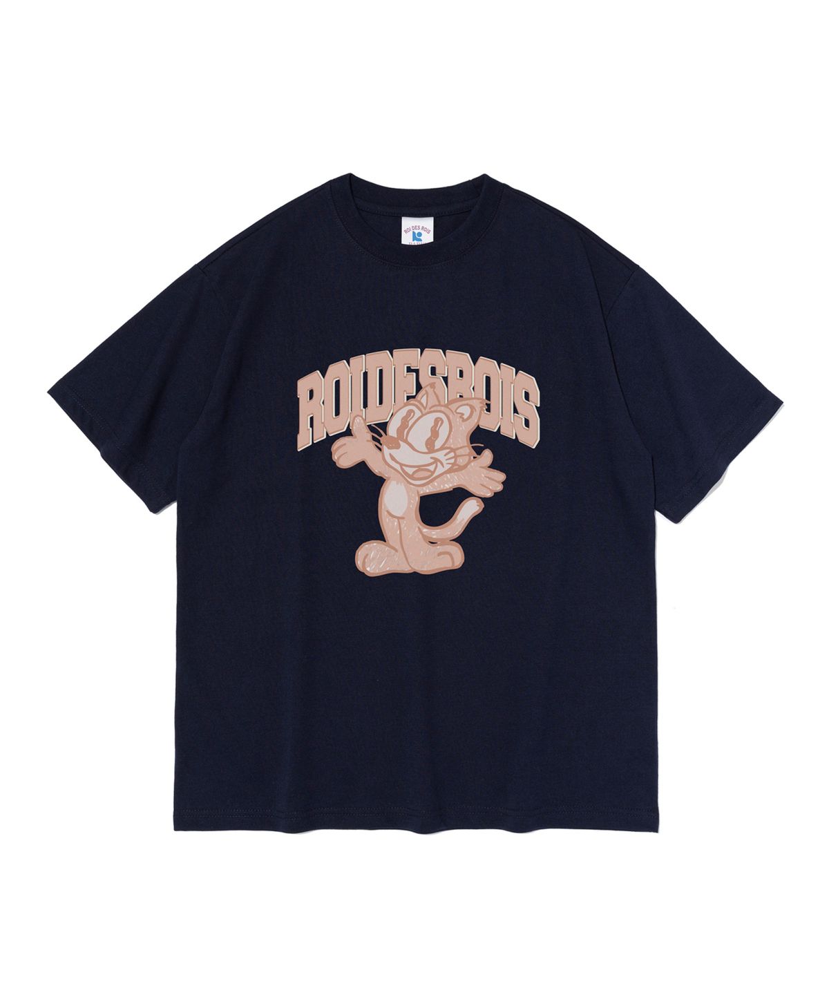 로아드로아(ROIDESROIS) 로아스 캐릭터 반팔 티셔츠 (네이비)