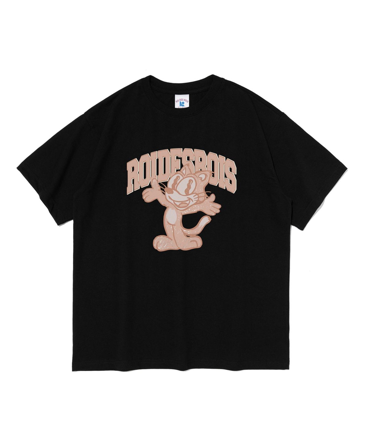 로아드로아(ROIDESROIS) 로아스 캐릭터 반팔 티셔츠 (블랙)