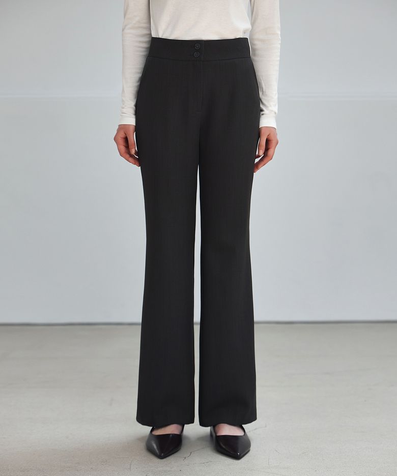 TWO-BUTTON BOOTCUT SLACKS_NSSL519