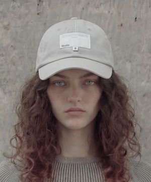 라벨 디테일 볼캡 BALL CAP / S LABEL / WASHED GREY