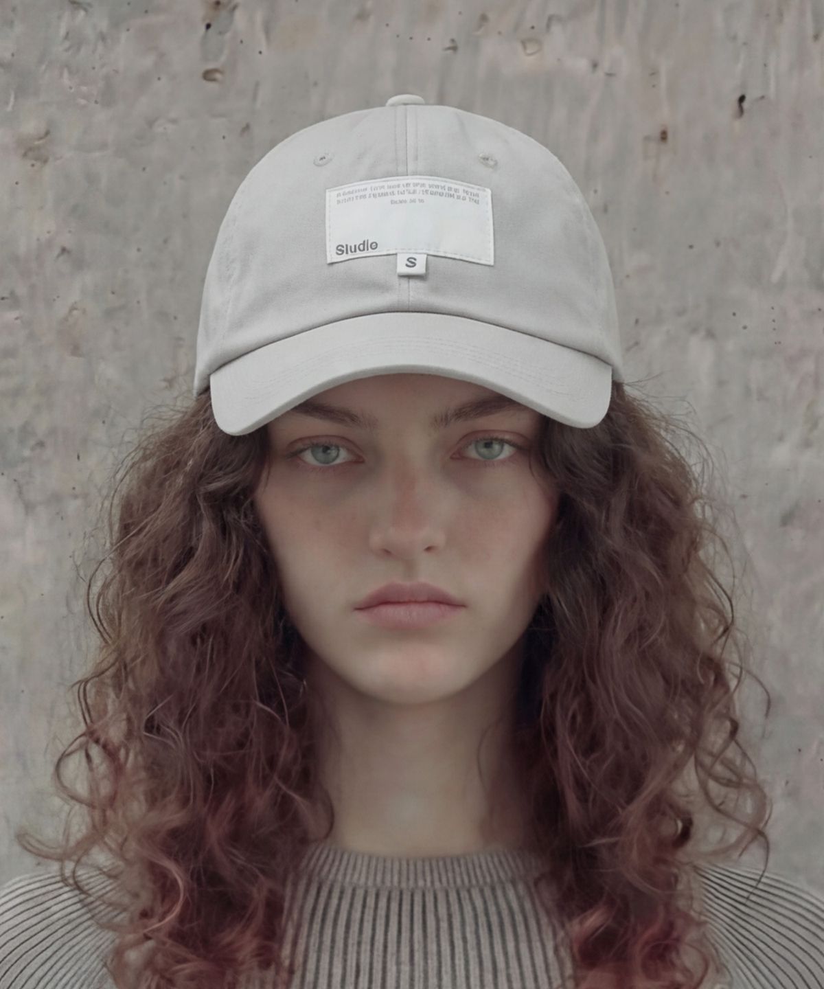 언더컨트롤 스튜디오(UNDERCONTROL STUDIO) 라벨 디테일 볼캡 BALL CAP / S LABEL / WASHED GREY