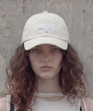 라벨 디테일 볼캡 BALL CAP / S LABEL / WASHED IVORY