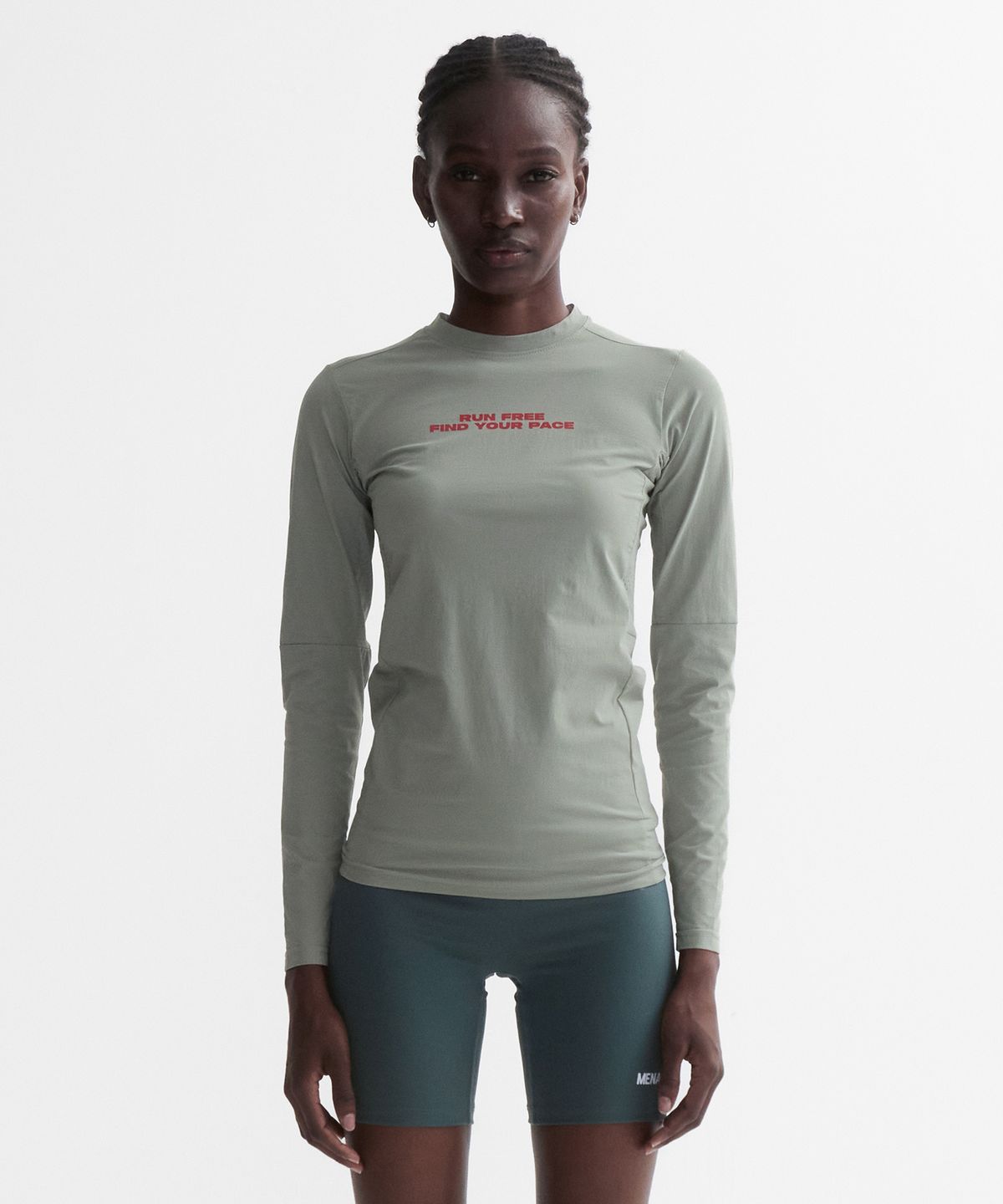 미나수(MENASOO) VENODE Runfree Long Tshirts_Beige (Tight Fit)