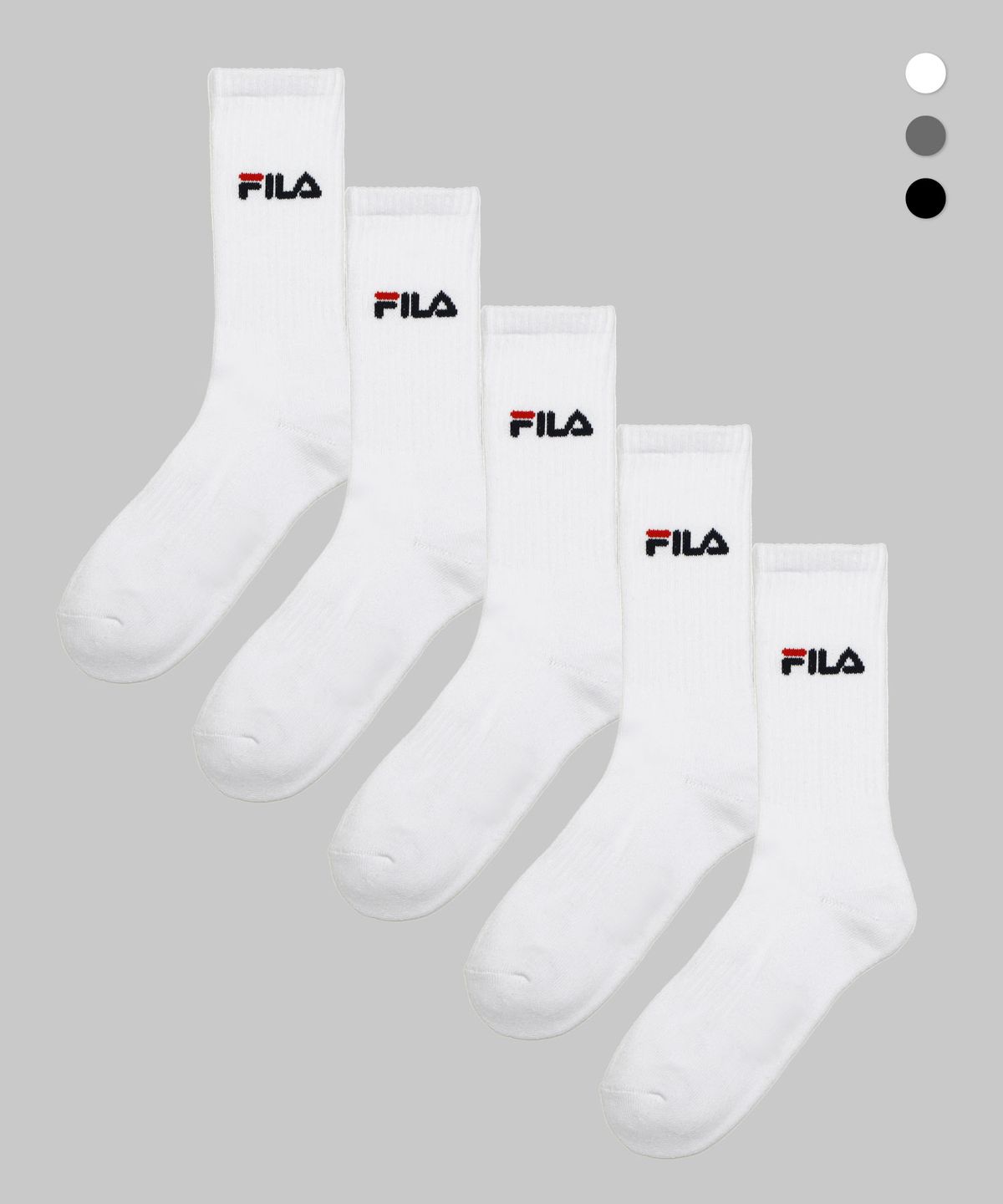 휠라 골프(FILA GOLF) 솔리드 크루 5PACK (3colors)