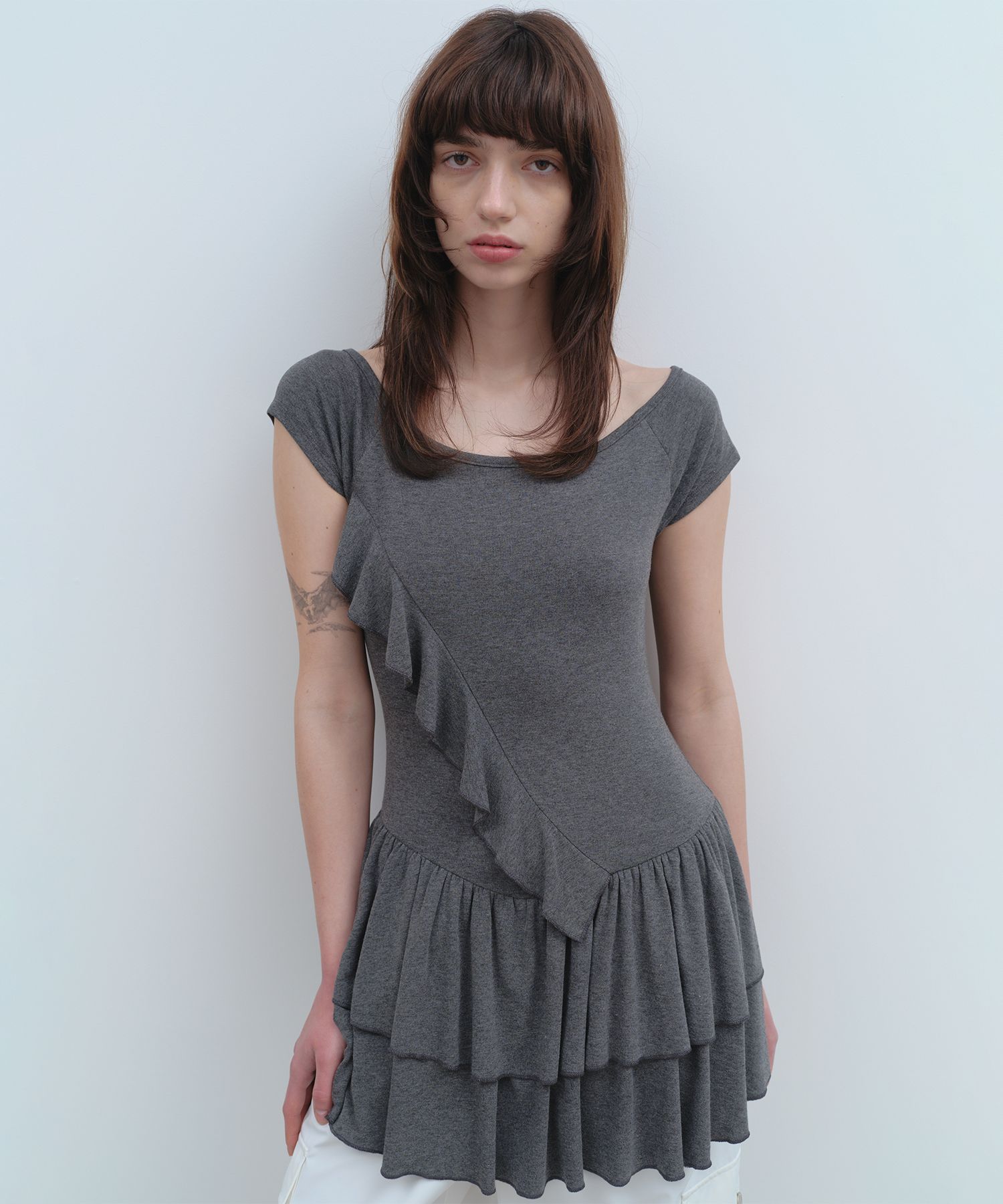 ISSA ミニワンピース　UK6 ISSA ミニワンピース UK6 （ISSA SHIRTDRESS - ZINGARA PRINT