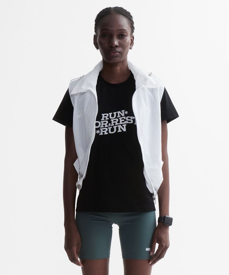VENODE Run For Rest Run Active Tshirts_Black (Basic Fit)