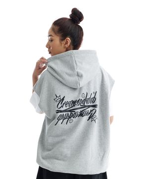 씨알에스디엘 레터링 나시 후드티