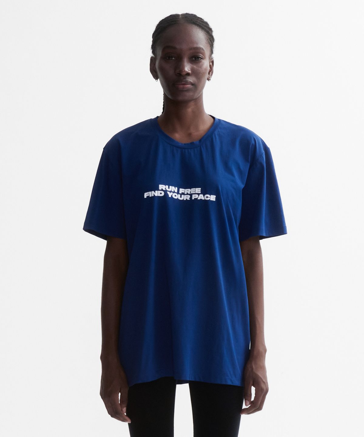 미나수(MENASOO) VENODE Runfree Tshirts_Blue (Over Fit)