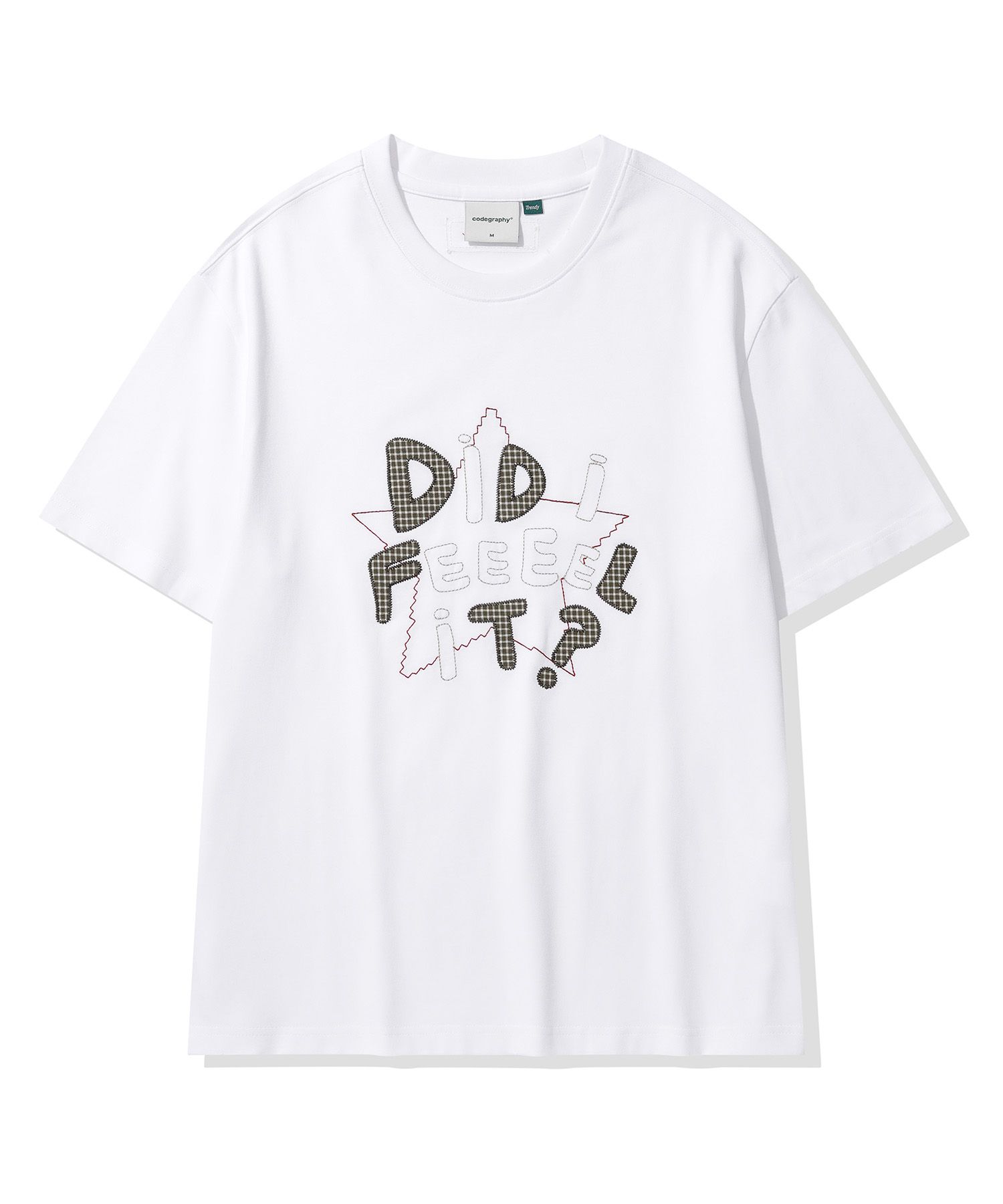[CODEGRAPHY]★25SS★Check Patchwork DIDI FEEL IT S/S T-Shirt MUSINSA | Codegraphy Check Patchwork DIDI FEEL IT Short