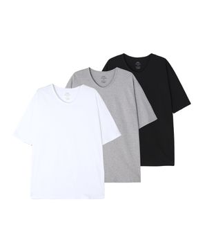 [3PACK] 에센셜 U넥 티셔츠 - 3 COLOR
