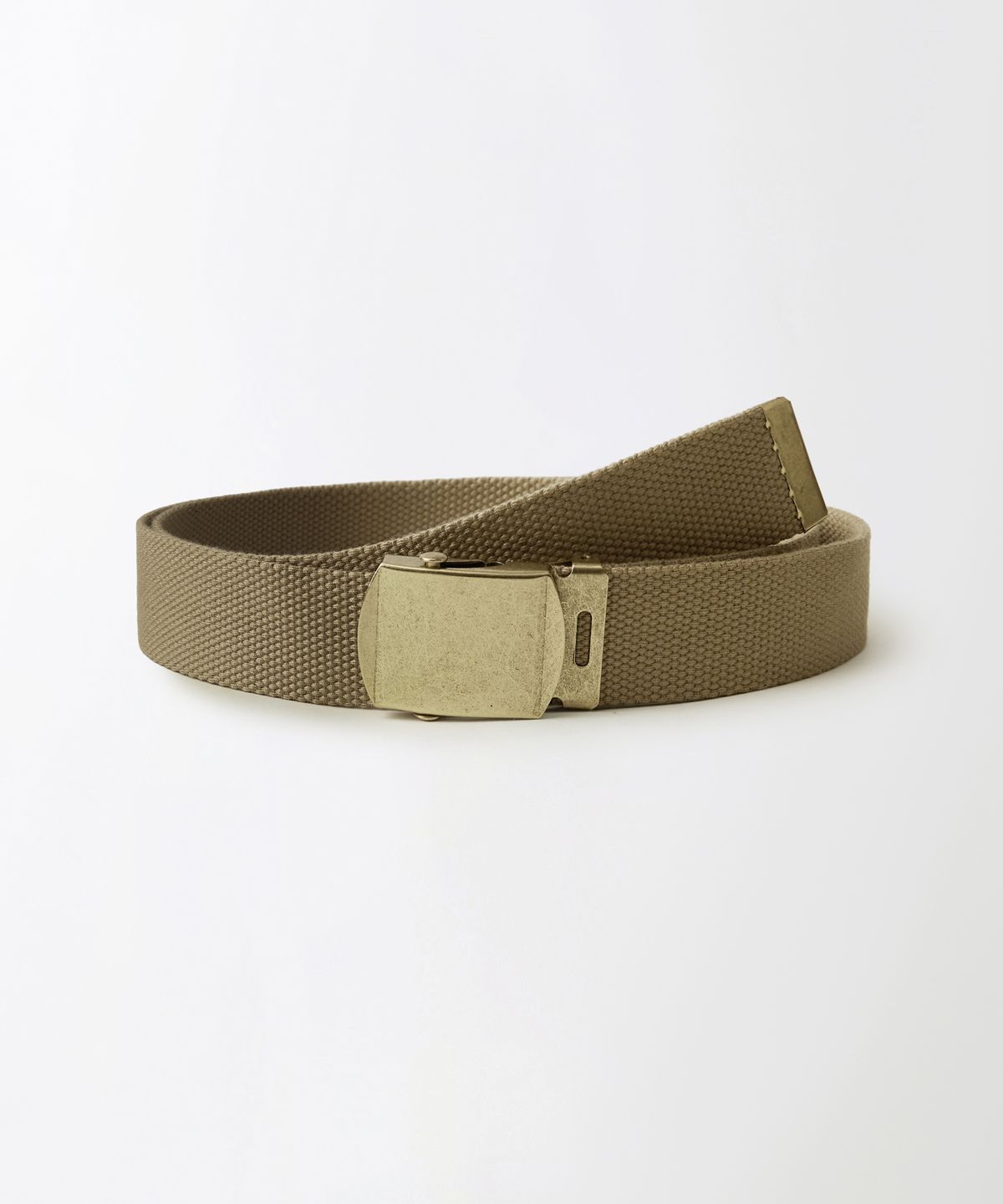 아웃스탠딩(OUTSTANDING) OSTD BRASS OFFICER BELT_KHAKI
