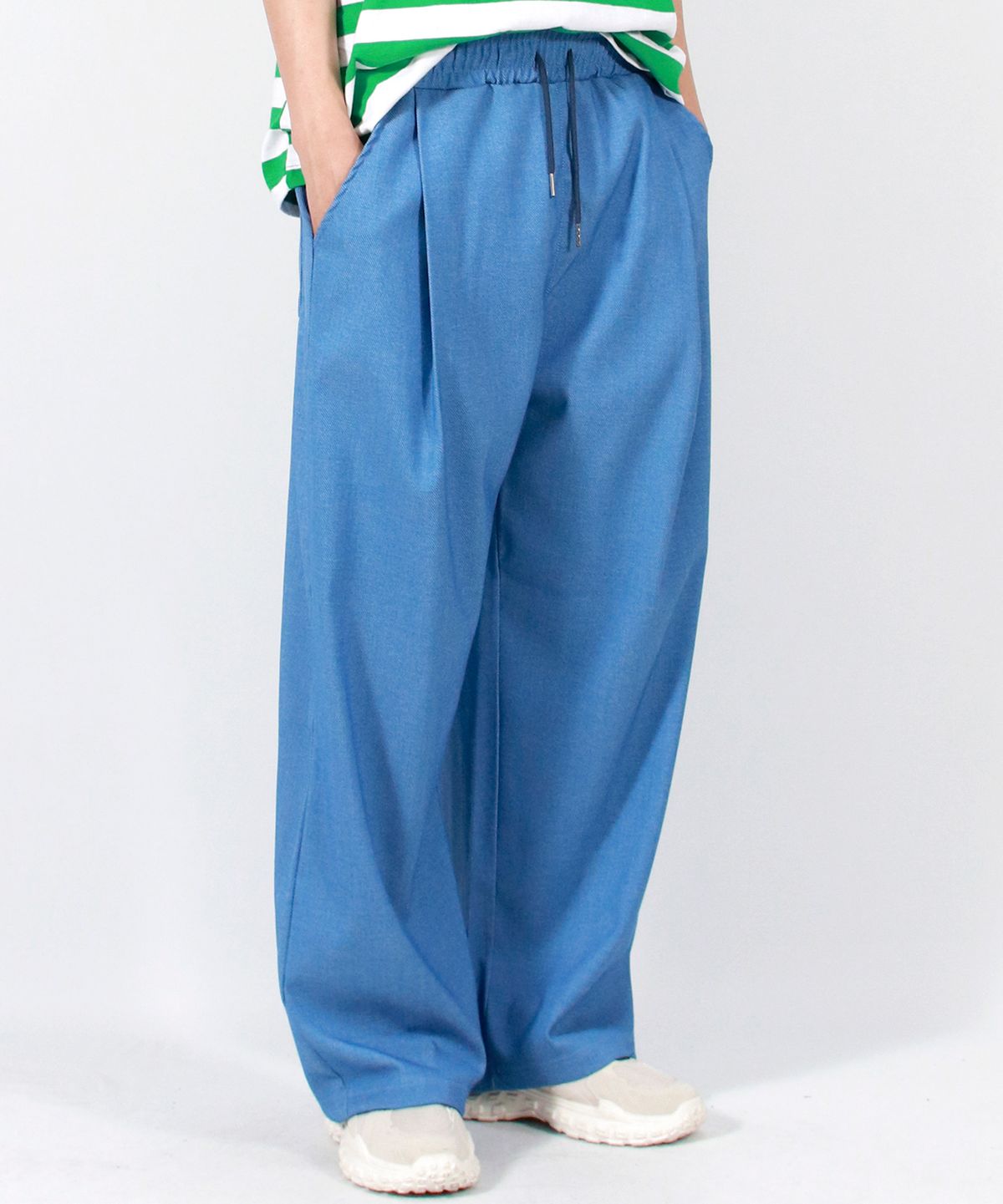 드마크(DEMARC) M VINTAGE DENIM WIDE PANTS BLUE