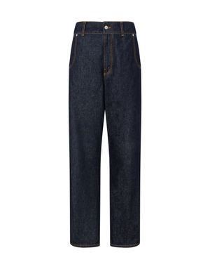 월계관 엠블럼 데님 팬츠