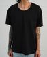 UNIFORM U NECK T-SHRITS (BLACK)