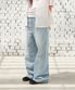 WIDE FLARED DENIM PANTS (LIGHT BLUE)