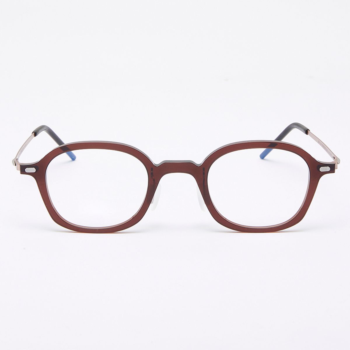 알로아이웨어(ALO EYEWEAR) [The air] AL5509 1624G 오리엔탈 스퀘어 초경량 안경테 브라운 로즈골드 블루라이트 렌즈 선택