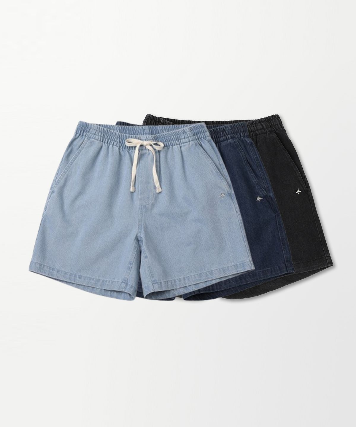 언리미트(UNLIMIT) [2 PACK] Denim Half Shorts (U22BBPT15)